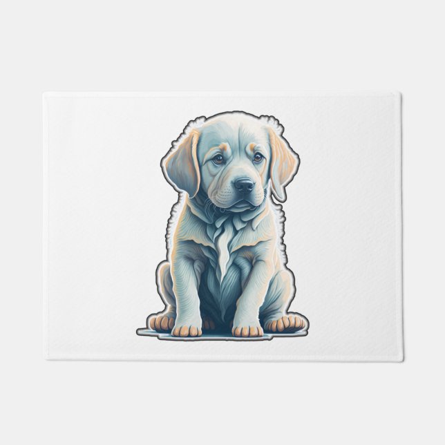 Felpudo Labrador Recuperador Calma Cachorro (Anverso)