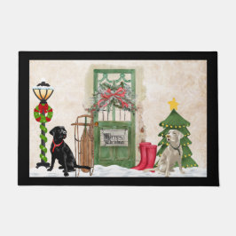 Felpudo Labrador recuperador Navidades Doormat Doormat