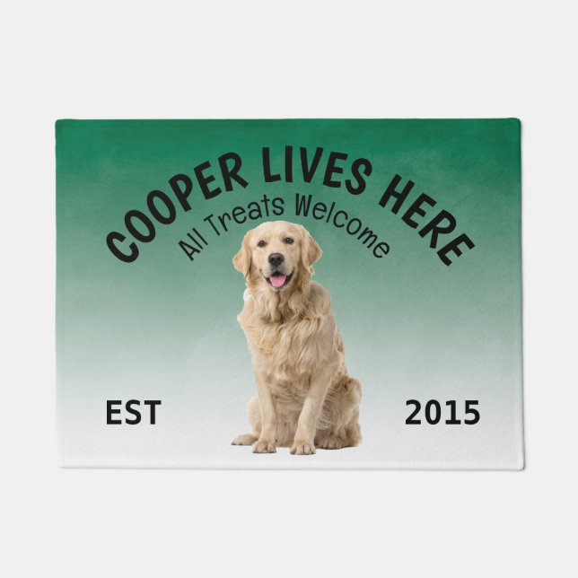 Felpudo Labrador Recuperar Doormat Perro Personalizado (Anverso)