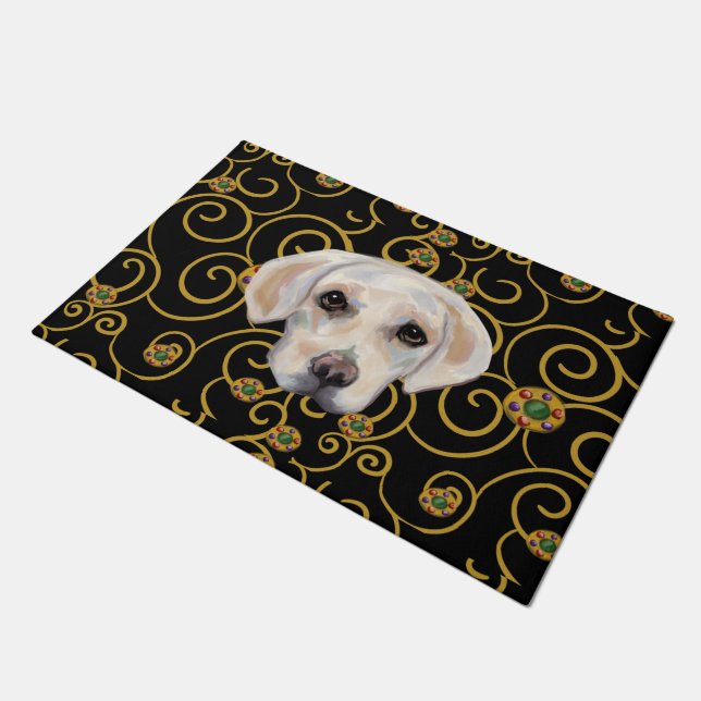 Felpudo Labrador Retriever Blanco (Angular)