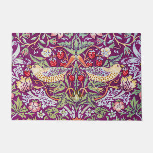 Felpudo Ladrón de fresa rojo, William Morris