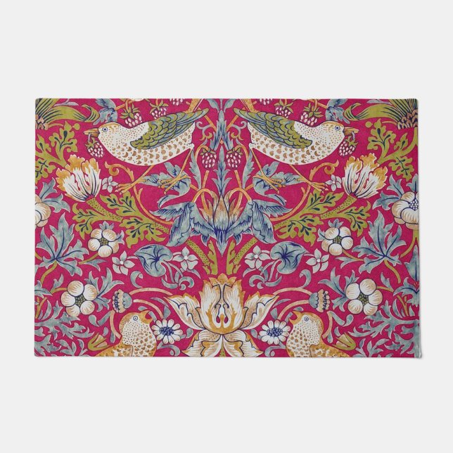 Felpudo Ladrón de fresas, William Morris (Anverso)