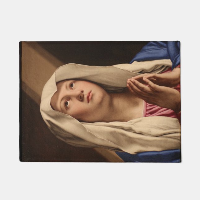 Felpudo Lady Madonna Praying (Virgen María) (Arte Cristian (Anverso)