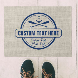 Felpudo Lago personalizado, Casa de Playa y Anclaje Náutic