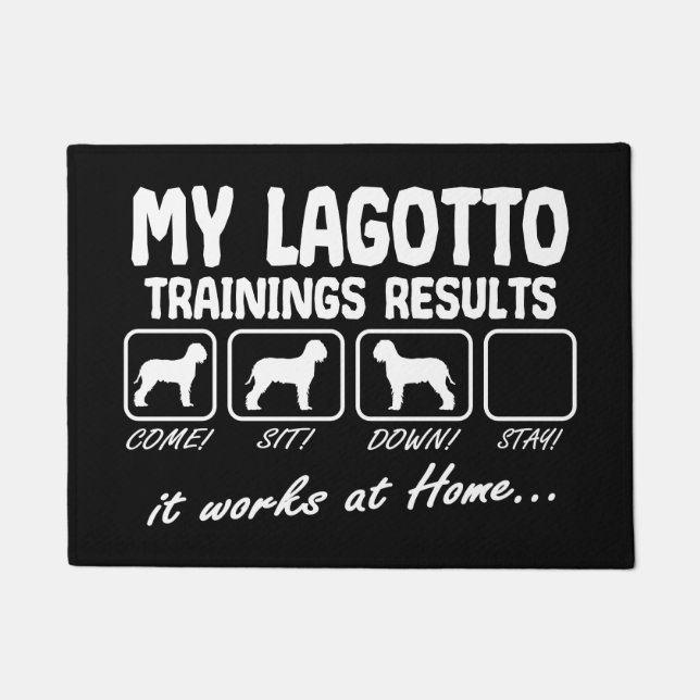 Felpudo Lagotto Romagnolo Dog Trainings Results Funny (Anverso)