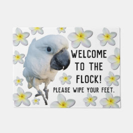 Felpudo Lala la recepción del Cockatoo al Doormat de la