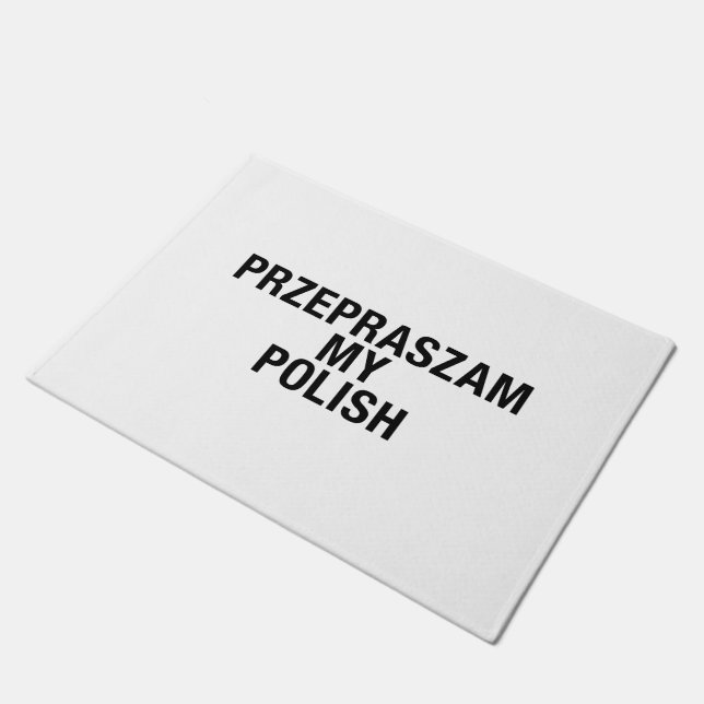 Felpudo Lamento mi idioma polaco (Angular)