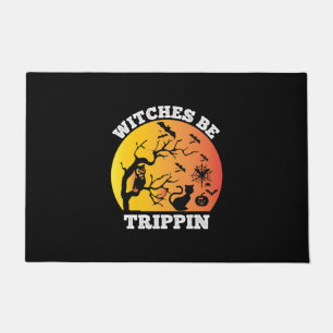 Felpudo Las brujas de Halloween son cumpleaños de Trippin