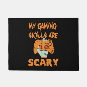 Felpudo Las habilidades de juego de Halloween de Gamer son
