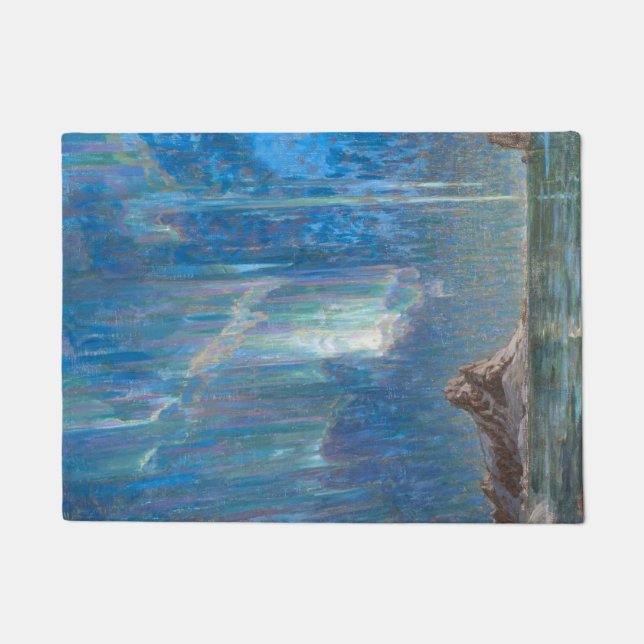 Felpudo Las luces del norte de Noruega (Aurora) (Anverso)