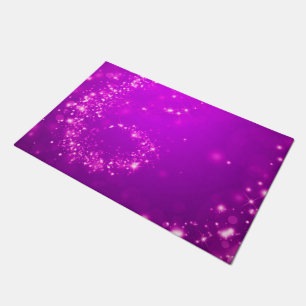 Felpudo Las luces espumosas giran en morado + tus ideas