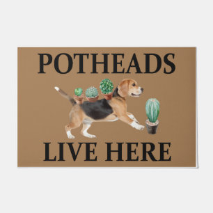 Felpudo Las Postas Viven Aquí, Perro Regalo Beagle