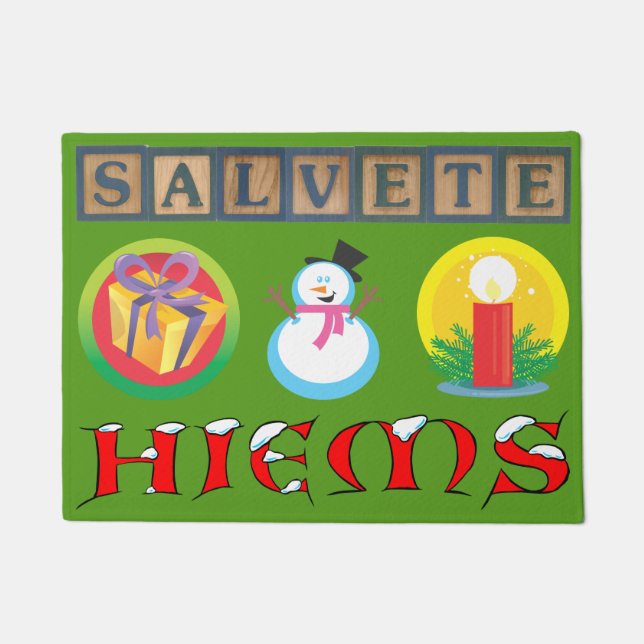 Felpudo latino del invierno (Anverso)