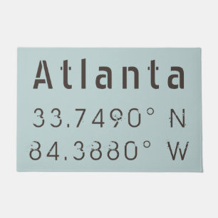 Felpudo Latitud y Longitud de Atlanta