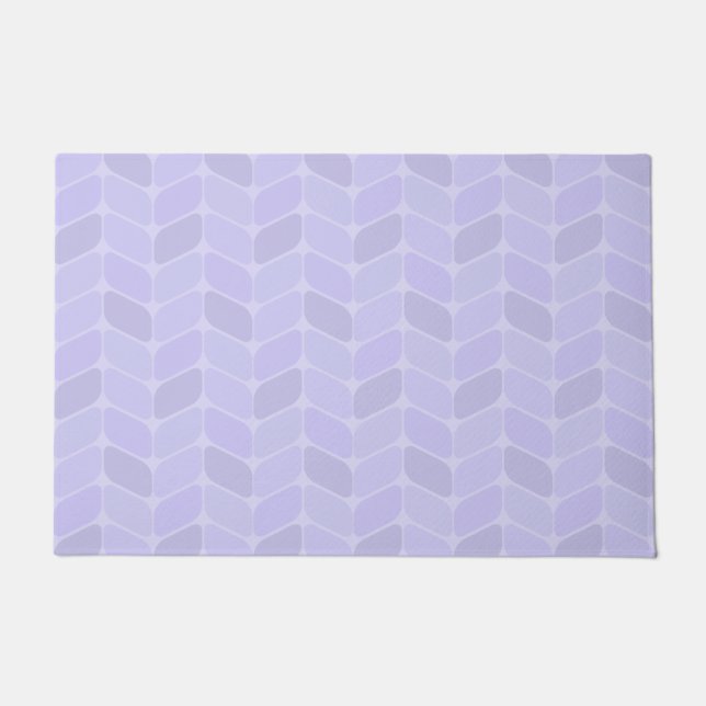 Felpudo Lavanda de ángulo diagonal vintage (Anverso)