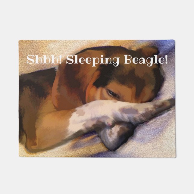 Felpudo Lazy Beagle Door Mat (Anverso)