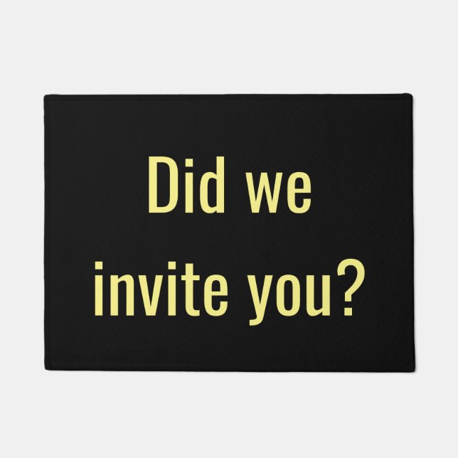 Felpudo ¿Le invitamos? (Anverso)