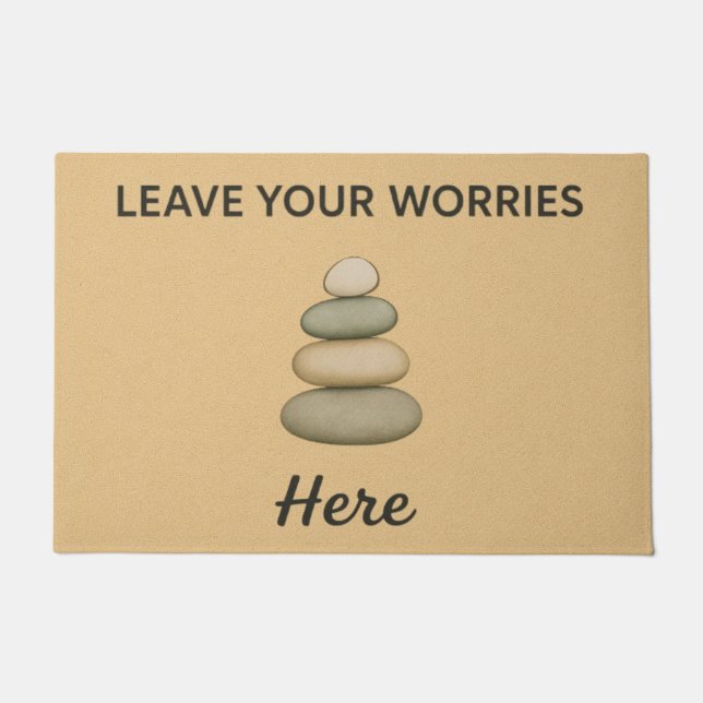 Felpudo Leave Your Worries Here (Anverso)