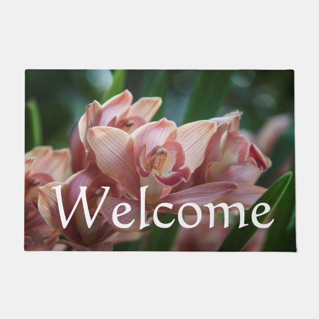 Felpudo Leche Tea Orquid (Anverso)