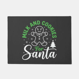 Felpudo Leche y Galletas de Navidad para Santa