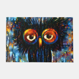 Felpudo Lechuza brillante y sabia