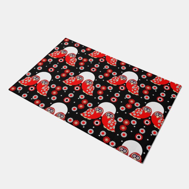 Felpudo Lechuza de Arte Popular (Angular)