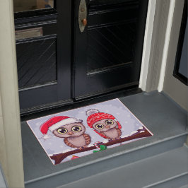 Felpudo Lechuza dulce en Navidades