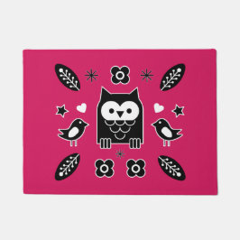 Felpudo Lechuza escandinava Regalo de arte popular