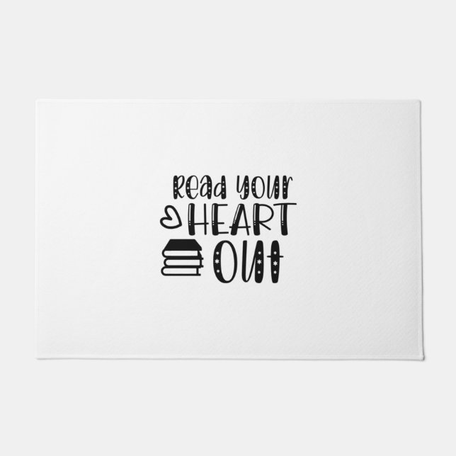 Felpudo Leer arte Leer tu corazón (Anverso)