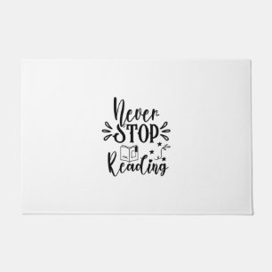 Felpudo Leer arte nunca deja de leer