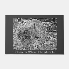 Felpudo lema lindo del hogar de la recepción de la imagen