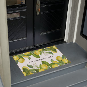 Felpudo Lemon Citrus Family Name Door Mat