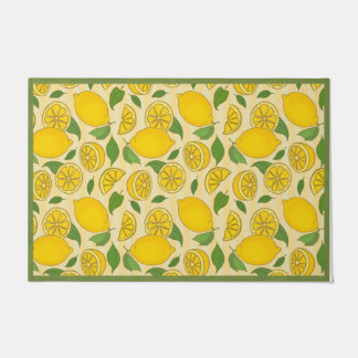 Felpudo Lemon Doormat, Lemon Welcome Mat, Spring Decour