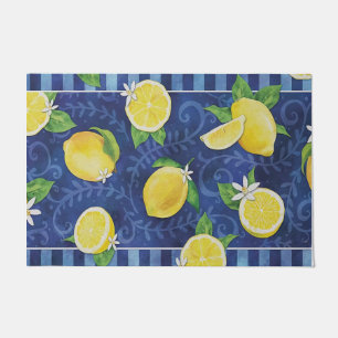 Felpudo Lémonas Cuestas Con Mat De Flores, Fruta Tropical