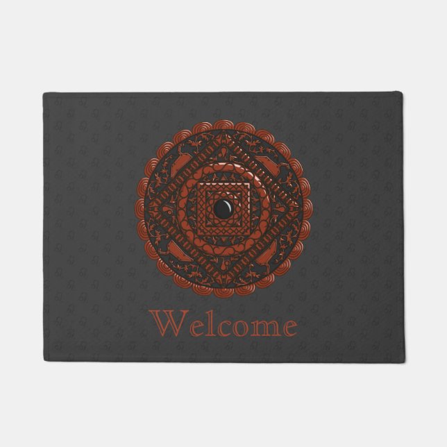Felpudo Leo Mandala Doormat (Anverso)