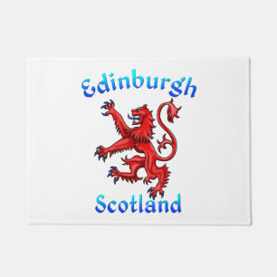 Felpudo León escocés de Edimburgo Rampant Bandera escocesa