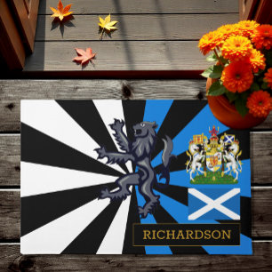 Felpudo León escocés, rampante, estera patriótica, Escocia