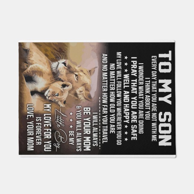 Felpudo Leon Lover A Mi Hijo León (Anverso)