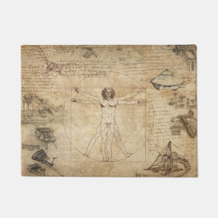 Felpudo Leonardo Da Vinci El Vitruviano
