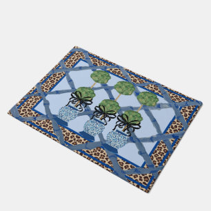 Felpudo Leopard Chinoiserie Ginger Jar jars Doormat Rug