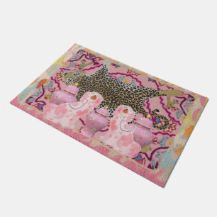 Felpudo Leopard Chinoiserie Ginger Jar jars Doormat Rug