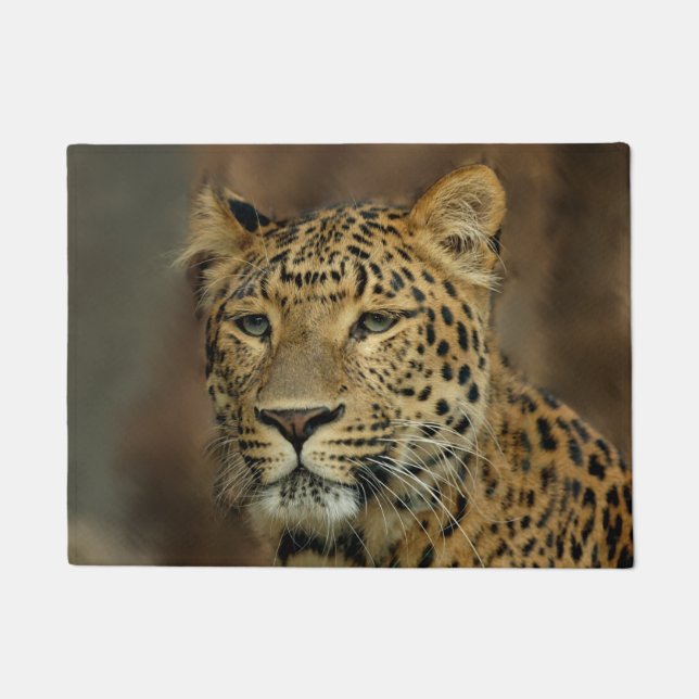 Felpudo Leopard Lovers Art Wildlife (Anverso)