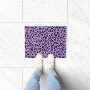 Felpudo Leopard Print, Leopard Spots, Purple Leopard