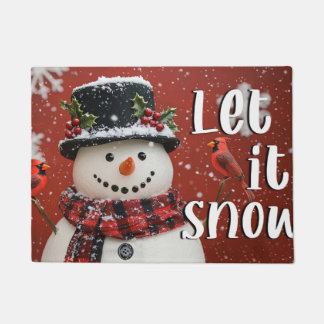 Felpudo Let It Snow Christmas Doormat – Festive Welcome Ma