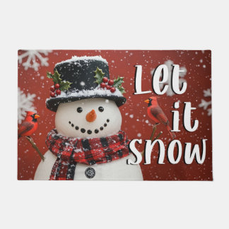 Felpudo Let It Snow Christmas Doormat – Festive Welcome Ma