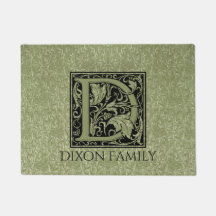 Letra D primera letra monograma personalizado