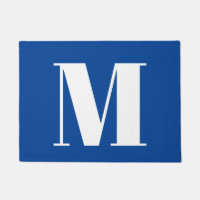 Letra profunda azul inicial monograma moderno esti