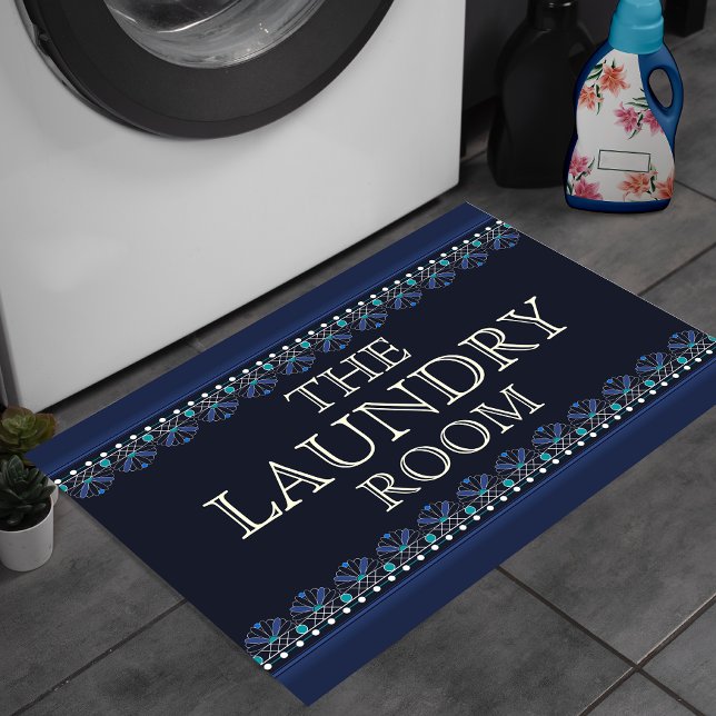Felpudo Letrero Personalizado Azul para Cuarto de Lavander (Subido por el creador)