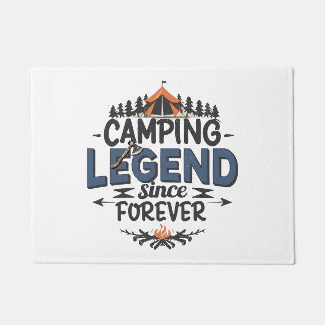 Felpudo Leyenda de camping desde siempre (Anverso)
