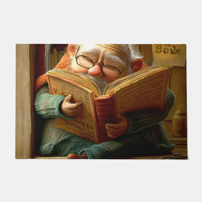 Felpudo Leyendo hombre (Anverso)